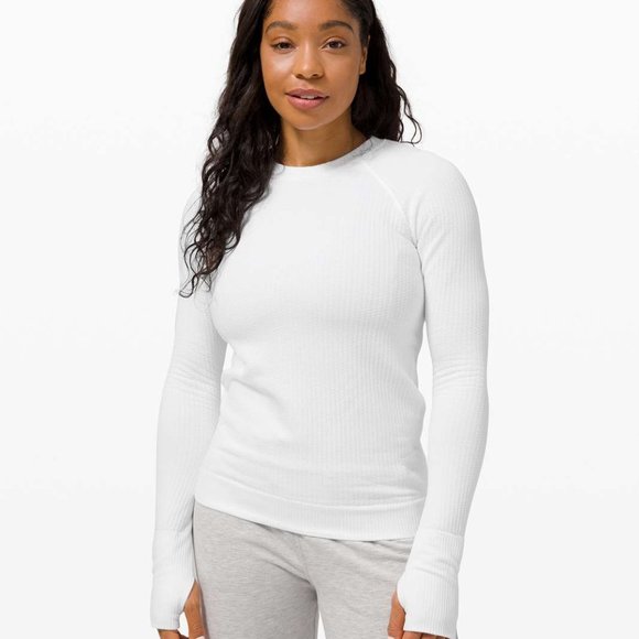 Lululemon - Rest Less Bubble Dot White Stretchy Pullover - Size 4 - Picture 8 of 12